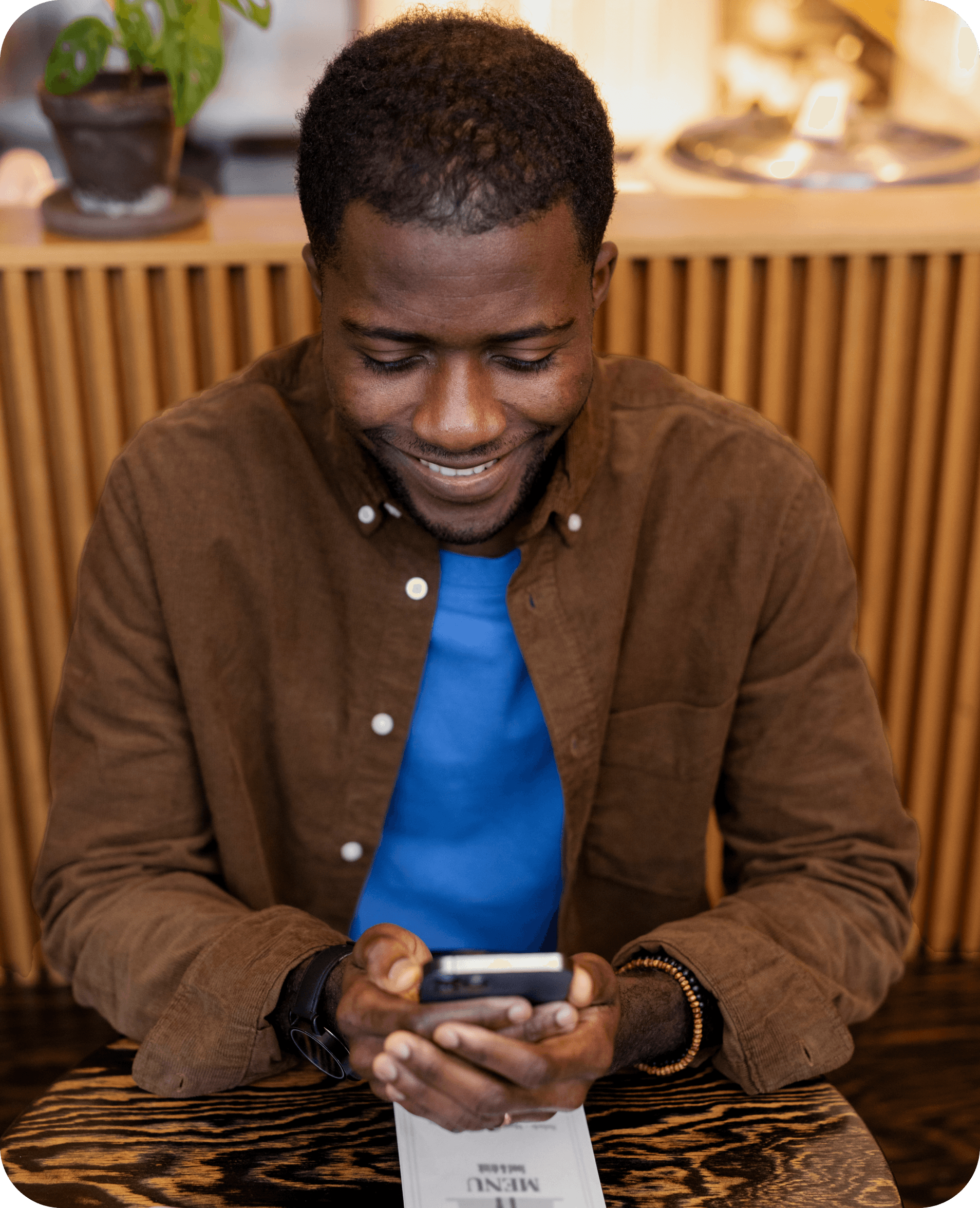 man making payment with payva