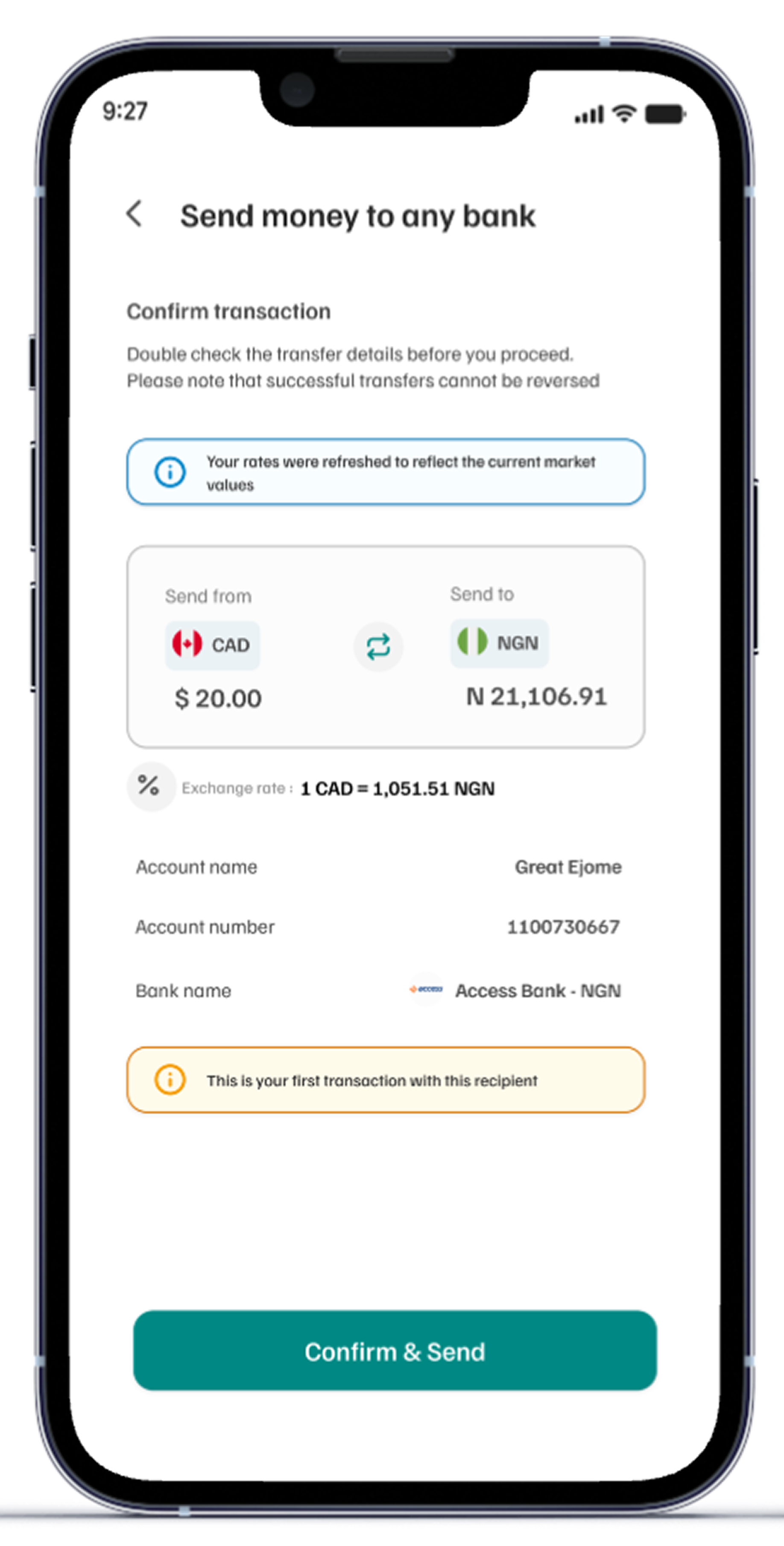 Enjoy Instant Transfers